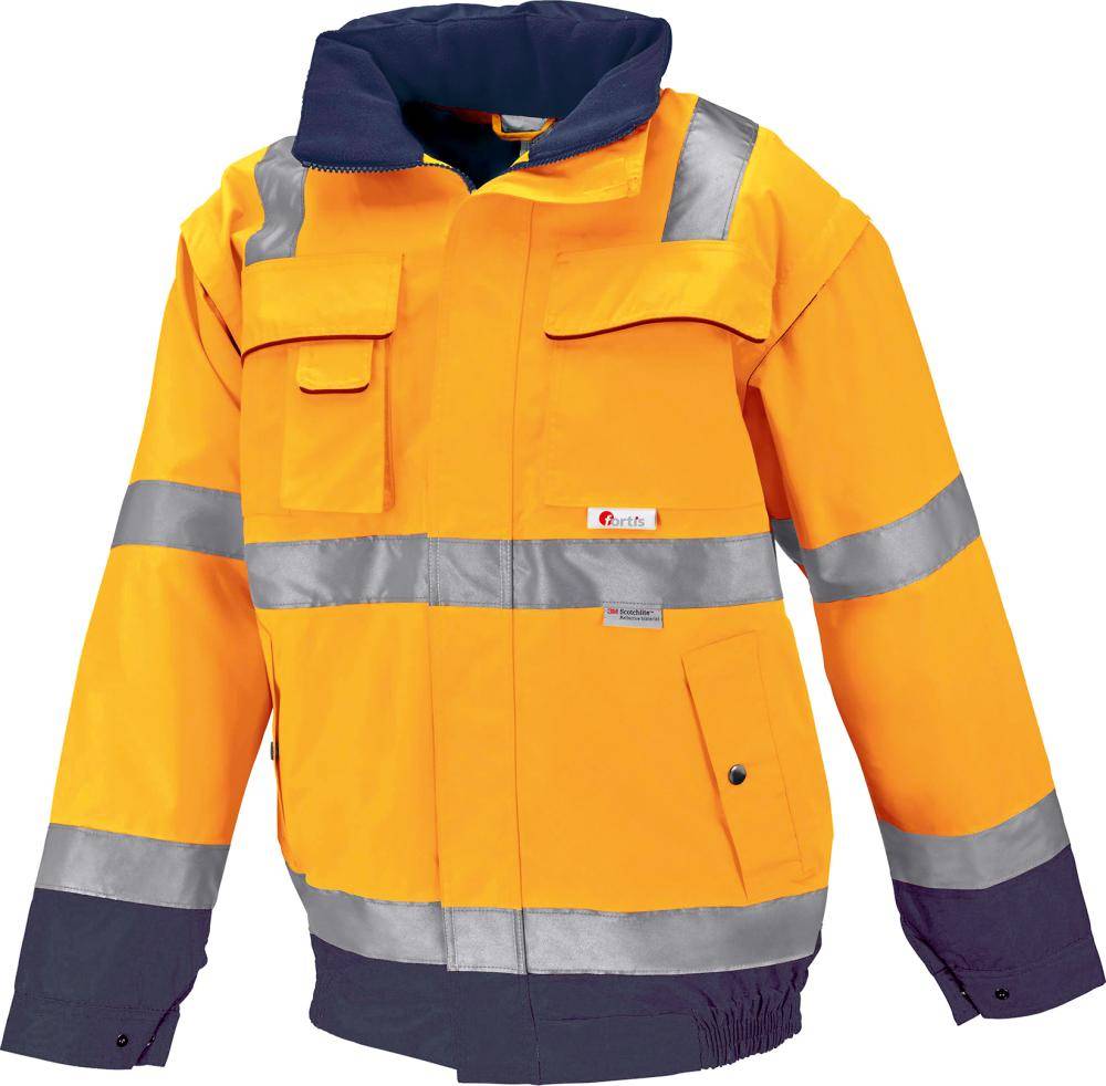 Warnjacke ARTHUR, orange/marine, Gr.M, FORTIS