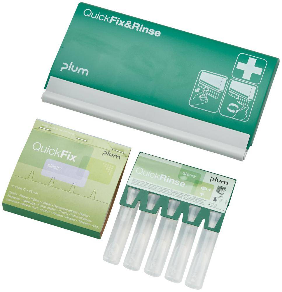 Spender QickFix u. Rinse,Pflaster und Ampullen