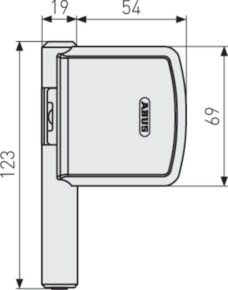 ABUS Fenster-Scharnierseiten-Sicherung FAS101S silber