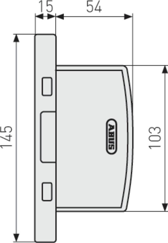 ABUS Fenster-Scharnierseiten-Sicherung FAS97B braun