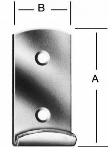Vormann Schließhaken 17x15 mm gerade verzinkt (Form G)