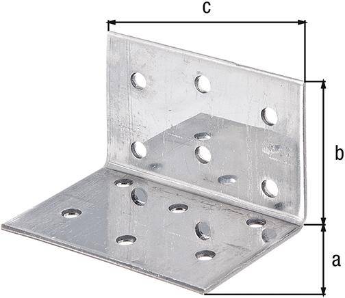 Lochplattenwinkel VA 40x40x60 mm