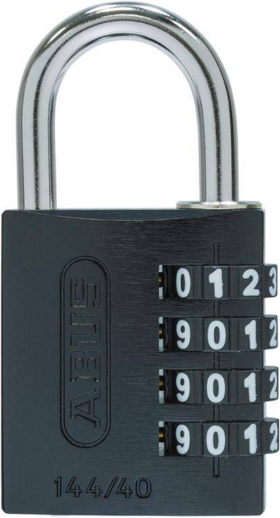 Zahlen-Hangschloss 144/40 schwarz Lock-Tag