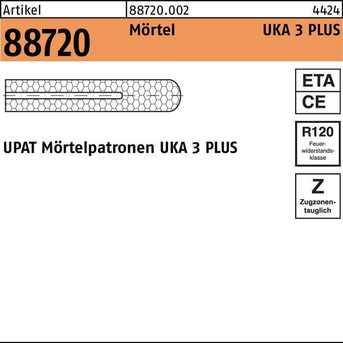 Mörtelpatrone R 88720 f.UKA 3 PLUS M14 Polyesterharz 10 Stück UPAT
