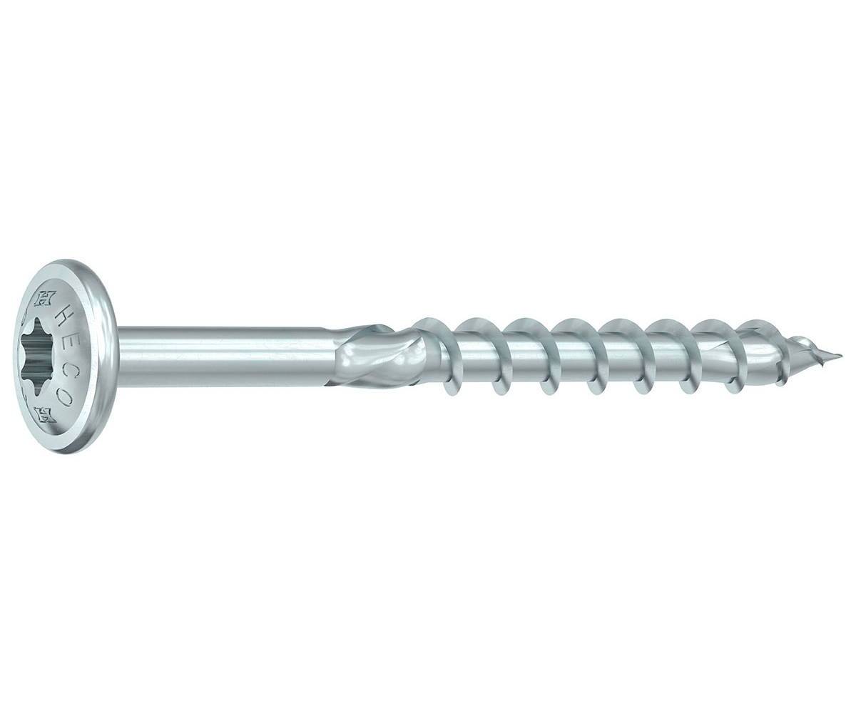 HECO TOPIX-plus - Stahl weiß verzinkt - 8,0x240 mm - Tellerkopf TX40 - Teilgewinde