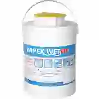 WIPEX-WET Feuchttuch- spender, gelb Kunststoff WIPEX-WET Feuchttuch- spender, gelb Kunststoff