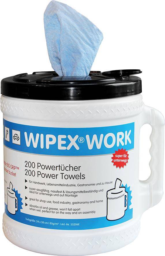 WIPEX-WORK Big Grip Dispenser Bucket Wischtuchspender inkl. Rolle