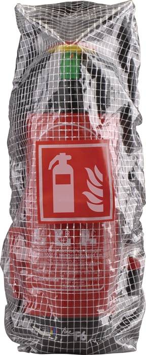Gitternetzfolie f.6kg Feuerlöscher ca.H 620xB 210xT 240mm GLORIA