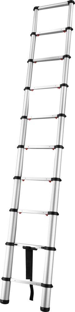 Teleskopleiter FORTIS 10 Sprossen Leiterlänge 0,75m eingef.Arbeitshöhe 2,93 m