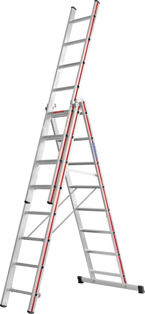 Allzweckleiter dreiteilig3x11 Sprossen