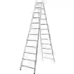 Sprossenstehleiter beids.2x12 Sprossen AH 4,10m Sprossenstehleiter beids.2x12 Sprossen AH 4,10m