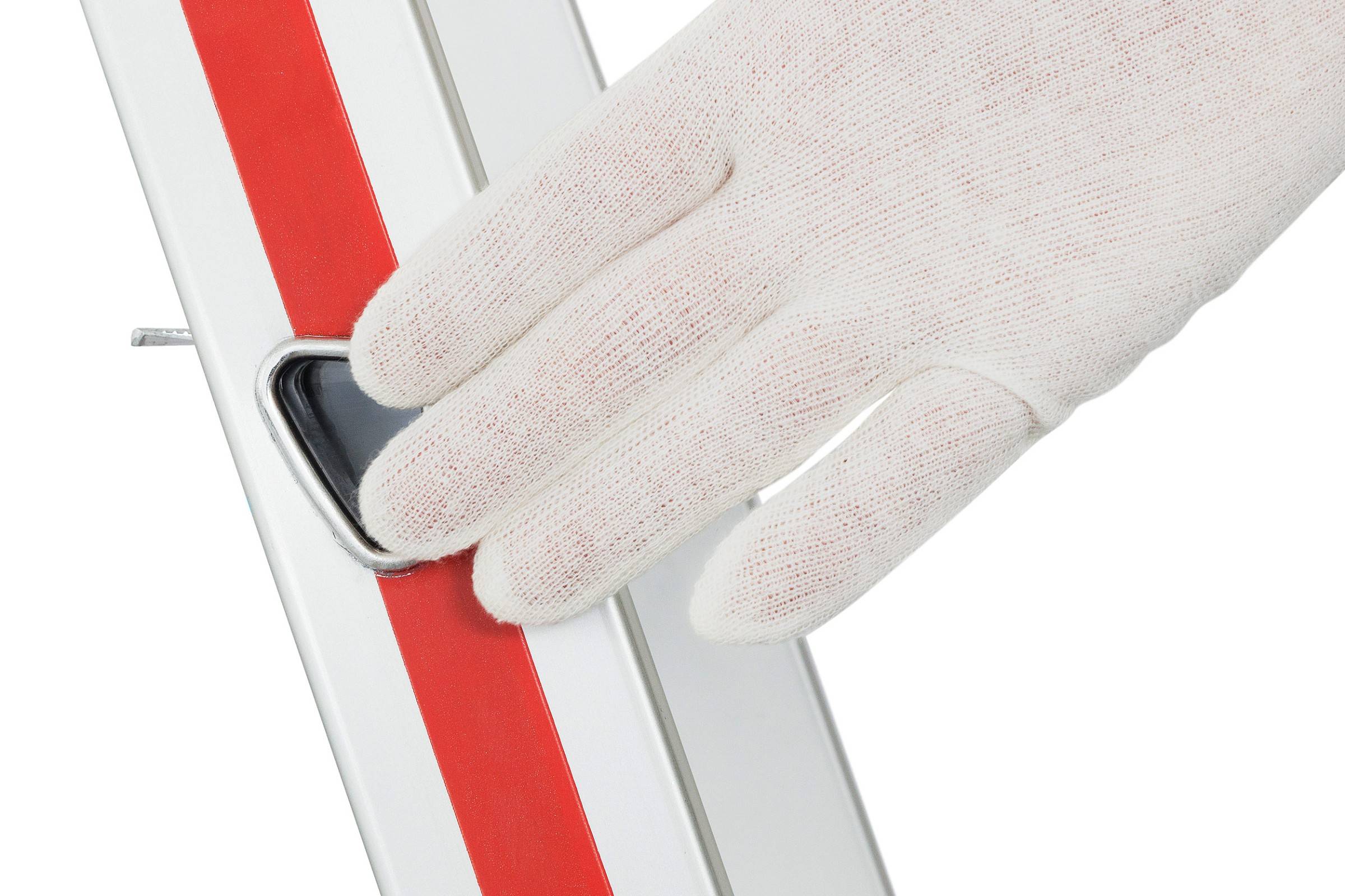 Hymer Stufenstehleiter eloxiert 2x6 Stufen