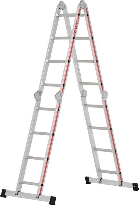 Vielzweckleiter Alu.Sprossen 4x3 geklappt H900xB700xT300mm HYMER