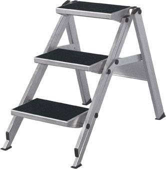 Sicherheitstreppe ohne Bügel,2 Stufen