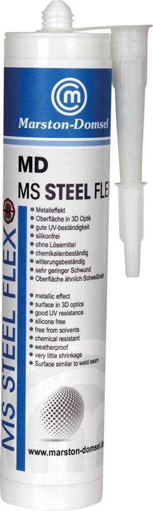 MD-MS STEEL FLEX silber Kartusche 440g
