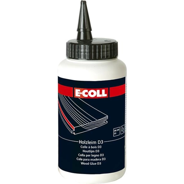 Holzleim D3 750g Flasche wasserfest E-COLL Holzleim D3 750g Flasche wasserfest E-COLL