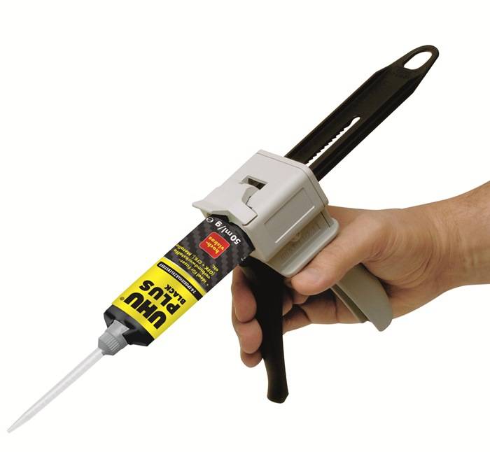 2K-Epoxidklebstoff PLUS BLACK 53g schwarz Doppelkart.UHU