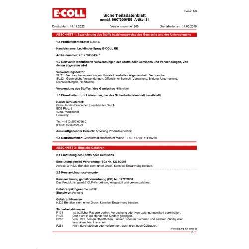 Leckfinder 400ml E-COLL EE