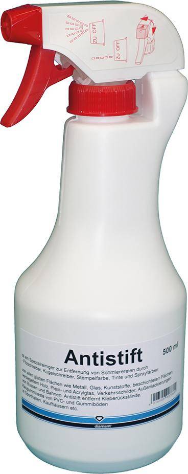 Antistift Farbentferner Flasche 500 ml 1 Sprühkopf inkl. Kennzeichnungsfrei diamant