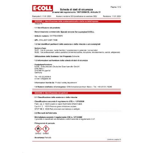 E-COLL Spezialentferner für Sekundenkleber 20ml