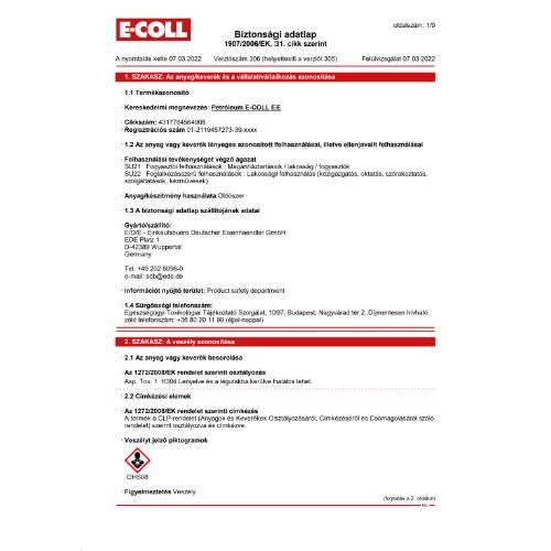 Petroleum/Reinigungsm. 1L Dose E-COLL EE