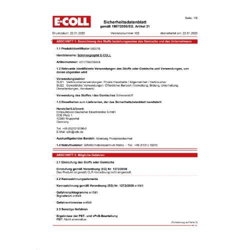 E-COLL Schmiergrafit 750ml Dose