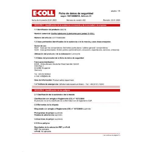 E-COLL Schmiergrafit 750ml Dose