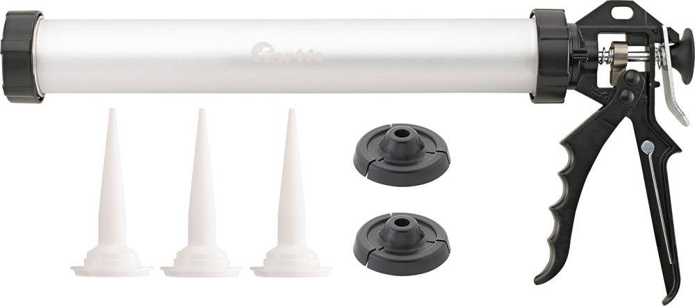 Kartuschenpistole Profi mit 3Spitzen 600ml FORTIS