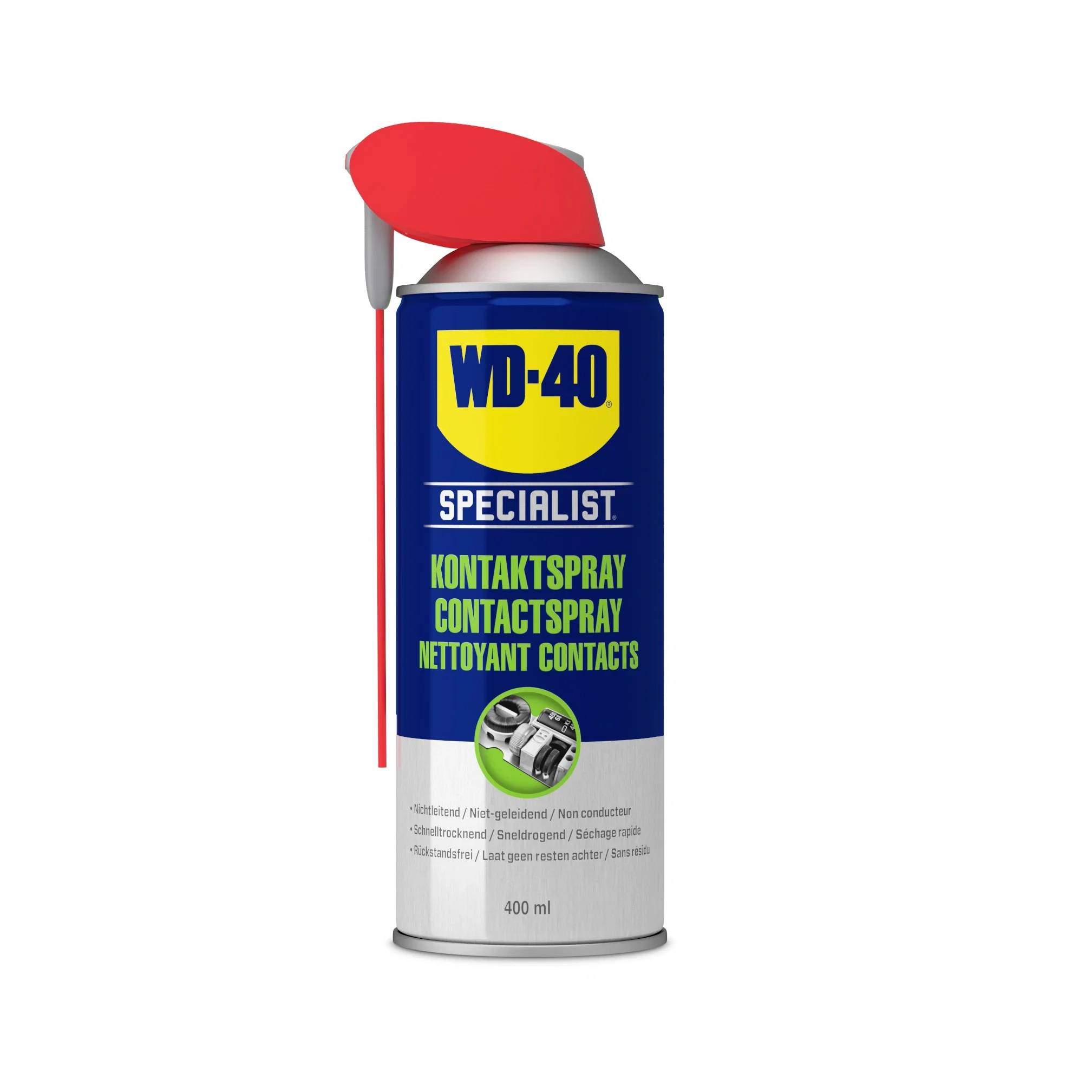 WD-40 Specialist Kontaktspray Sprühdose mit rotem Strohhalmnozzle, 400 ml.