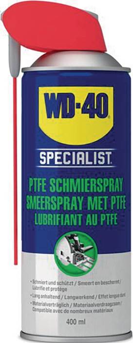Hochleistungs-PTFE Schmierspray dunkelgelb NSF H2 400 ml Spraydose Smart Straw™