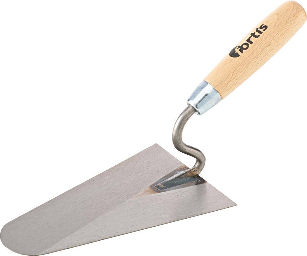 Rheinische Maurerkelle 200mm mit S-Hals FORTIS