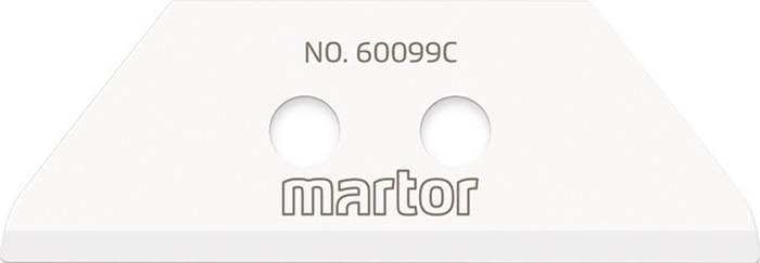 Keramikklinge Nr.60099C L55,3xB19xS0,65mm m.Lochung 2 St./Karte MARTOR