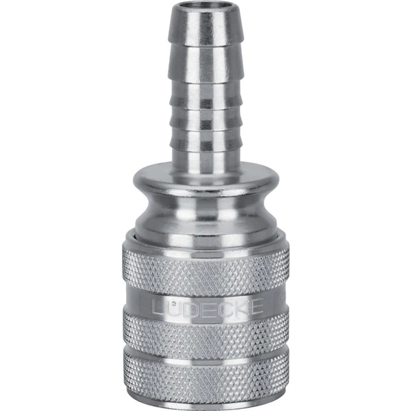 WaterProfi Kupplung Serie WS, DN9, o.Ventil, Tülle 19mm, 3/4", LÜDECKE WaterProfi Kupplung Serie WS, DN9, o.Ventil, Tülle 19mm, 3/4", LÜDECKE