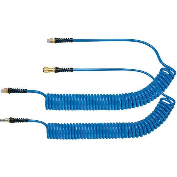 Spiralschlauch PU blau, Kupplung u Stecker NW7,2 10x6,5mm 3m LÜDECKE Spiralschlauch PU blau, Kupplung u Stecker NW7,2 10x6,5mm 3m LÜDECKE