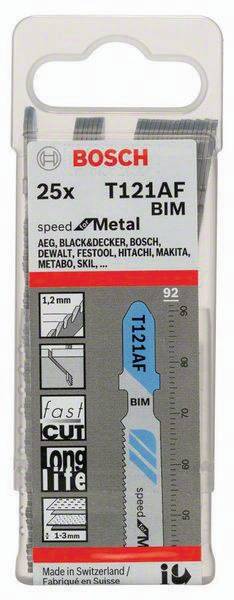 Stichsägeblatt T 121 AF Speed for Metal L.92mm Zahnteilung 1,2mm BIM 25er Pack