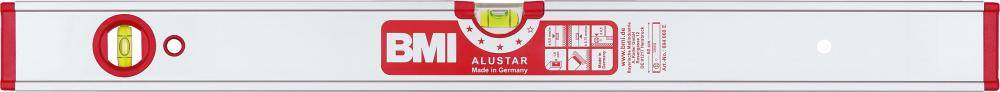 Wasserwaage LM ALUSTAR 150cm eloxiert mit 3 Libellen BMI