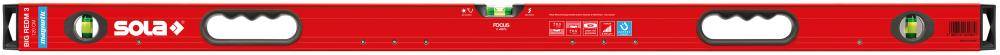 Magnet-Wasserwaage LM Big REDM 3 120cm pulverbeschichtet Sola
