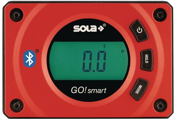 Digitaler Neigungsmesser GO! smart L.8cm PA,glasfaserverstärkt rot SOLA