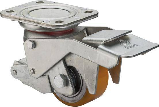 Heberolle 75mm,PU Rad, Kugellager W120.C10.075