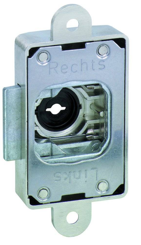 Metallschloss-Mechanismus mit der Aufschrift „Rechts