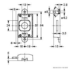 Junie ASS Riegelschloss 1781 20 mm o. Einsatz