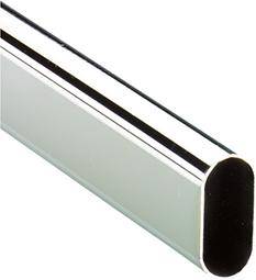 Rohr,47616,oval,L5000mm,hochgl.verchr.