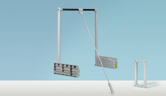 Kleiderlift,9079878,750-1170mm,aluoptik