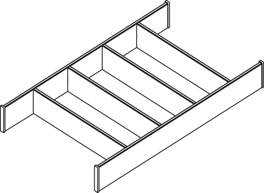 OrgaTray 630, 500 mm, anthrazit