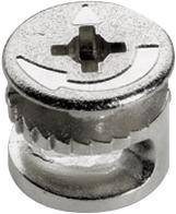 Rastex 15 mit Abdeckrand, vernickelt, 19 mm VE=2000 Stück