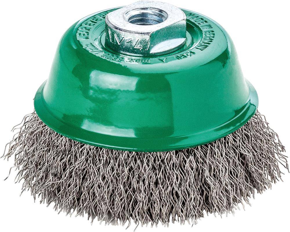 Topfbürste V4A M14 gewellt 65x0,3mm Lessmann