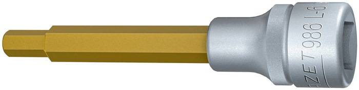 Steckschlüsseleinsatz 986L-6 1/2 Zoll Innen-6-kant SW 6mm L.100mm HAZET