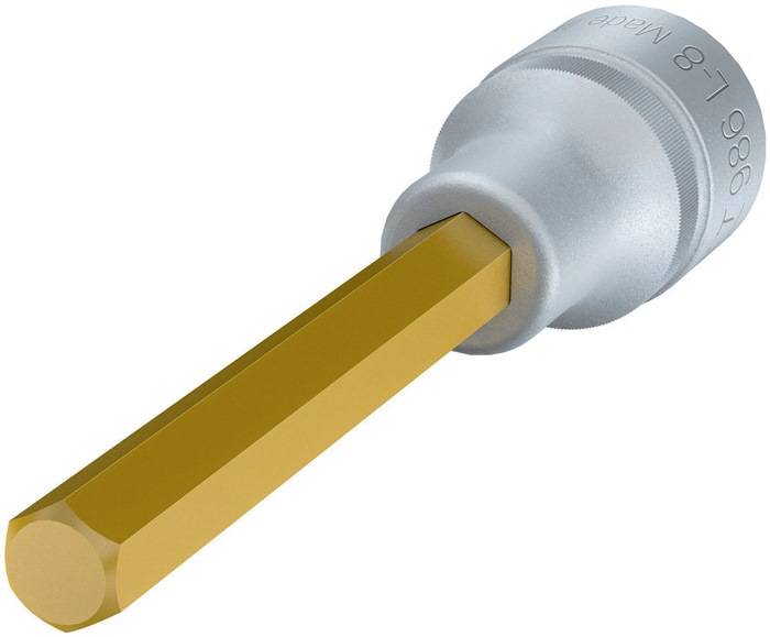 Steckschlüsseleinsatz 986L-8 1/2 Zoll Innen-6-kant SW 8mm L.100mm HAZET