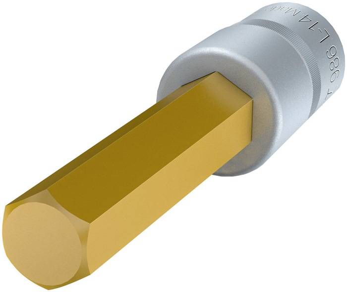 Steckschlüsseleinsatz 986L-14 1/2 Zoll Innen-6-kant SW 14mm L.100mm HAZET