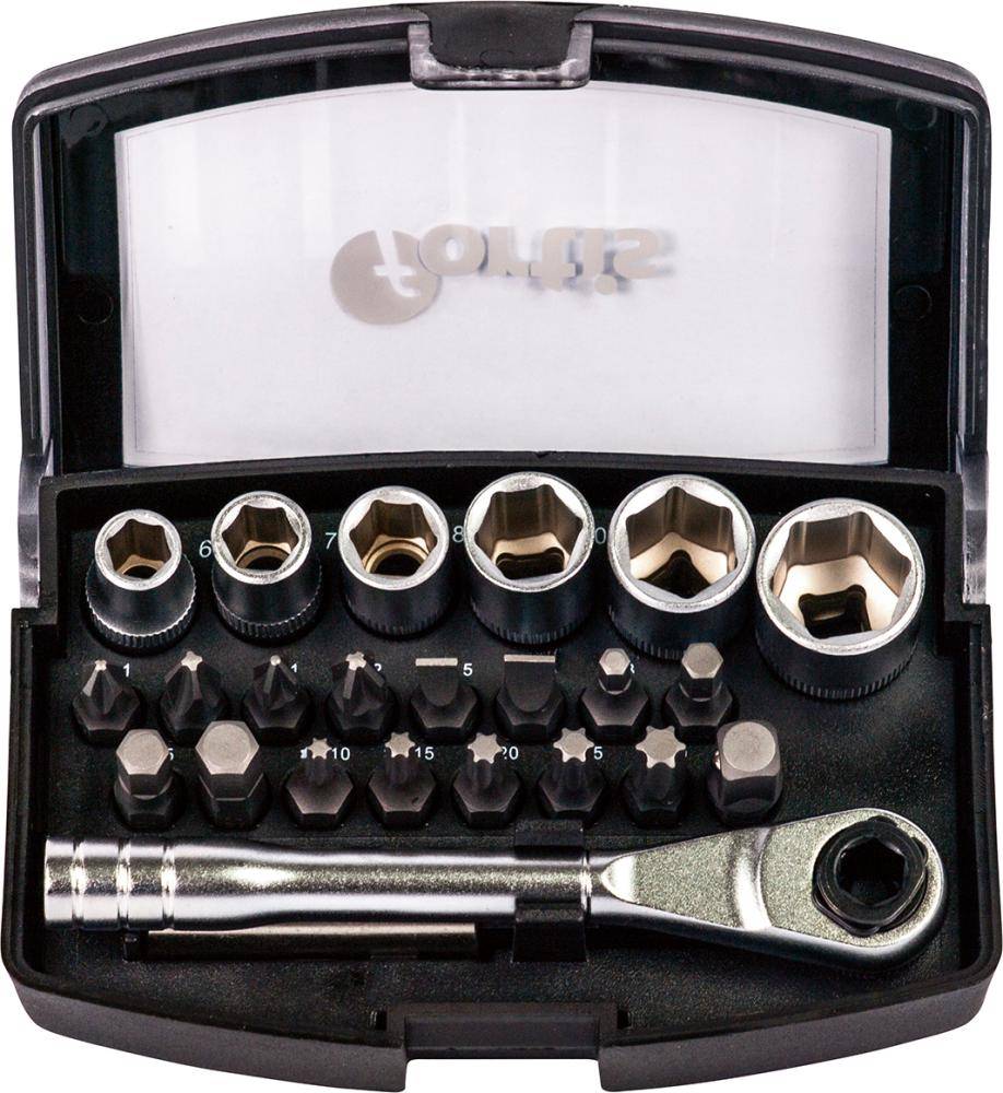 Bit-Sortiment 24-teilig mit Bit-RatscheFORTIS